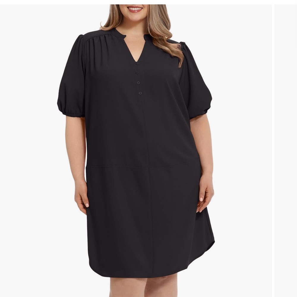 London Times Pebble Crepe Shift Dress
